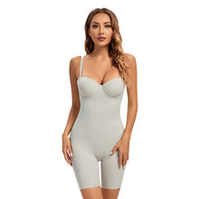 Load image into Gallery viewer, Women Sexy Underwire Rompers Black Shapewear Bodysuit Sexy Casual Body Shapers Stretch Bodys Nude Jumpsuit Bodies Lingerie