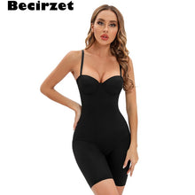 Load image into Gallery viewer, Women Sexy Underwire Rompers Black Shapewear Bodysuit Sexy Casual Body Shapers Stretch Bodys Nude Jumpsuit Bodies Lingerie