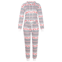 Load image into Gallery viewer, Women Winter Christmas Printed Pajama Sets Full Sleeve Suit Fashion Family Adult New Year Clothes Top Pants Xmas Sleepwear