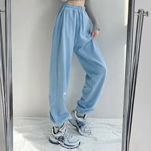 Load image into Gallery viewer, Women pants Black Jogging Sweatpants Women for pants Baggy Sports Pants Gray Jogger High Waist Sweat Casual Trousers For Female