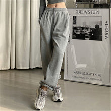 Load image into Gallery viewer, Women pants Black Jogging Sweatpants Women for pants Baggy Sports Pants Gray Jogger High Waist Sweat Casual Trousers For Female