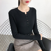 Load image into Gallery viewer, Women's Bottoming Sweaters Autumn Winter Basic Knitting Warm Slim Sweater Solid Minimalist Stretch Large Size Tight-Fitting Tops
