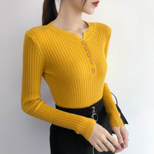 Load image into Gallery viewer, Women's Bottoming Sweaters Autumn Winter Basic Knitting Warm Slim Sweater Solid Minimalist Stretch Large Size Tight-Fitting Tops
