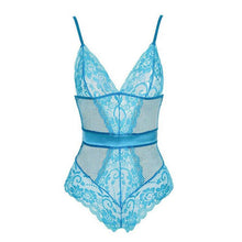 Load image into Gallery viewer, Women's Lace Jumpsuit Blackless Perspective Erotic Lingerie Bodysuits Sexy Porn Underwear