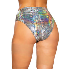 Load image into Gallery viewer, Women's Pole Dance Shorts Snakeskin Printing Zipper Mini Shorts High Waisted Booty Shorts Bikini Bottoms Festival Rave Clothes