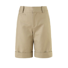 Load image into Gallery viewer, Women's Summer Shorts High Waist Knee Length Straight Pants with Belt Office Khaki White Black Casual Short Pants Women Fashion