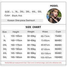 Load image into Gallery viewer, Women's Swimwear Korea Swimsuit Skirt 5XL Woman One Piece Plus Size Tankini Monokini Lace Sleeve Black Swim Suit Beach Wear