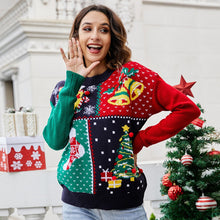 Load image into Gallery viewer, Women's Ugly Christmas Little Snowflake Knitted Sweaters Dress And Christmas Tree Loose Knitwear Autumn Winter Soft Warm Jumper