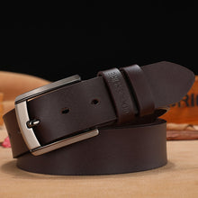 Load image into Gallery viewer, men high quality genuine leather belt luxury designer belts men cowskin fashion Strap male Jeans for man cowboy free shipping