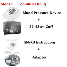 Load image into Gallery viewer, Automatic Digital Arm Blood Pressure Monitor BP Sphygmomanometer Pressure Gauge Meter Tonometer for Measuring Arterial Pressure