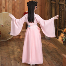 Load image into Gallery viewer, traditional Ancient chinese folk dance costumes girls children classical kids tang dynasty costume chinese hanfu clothing dress