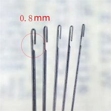 Load image into Gallery viewer, 10pcs Stainless Steel Beading Needles Side Opening Super Long Bead Needle for Beads Threading String Cord Jewelry Making Tool