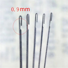 Load image into Gallery viewer, 10pcs Stainless Steel Beading Needles Side Opening Super Long Bead Needle for Beads Threading String Cord Jewelry Making Tool