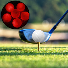 Load image into Gallery viewer, 6PCS Synthetic Rubber LED Luminous Golf Ball Bright Attractive for Night Daytime TrainingRed