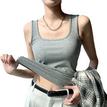 Load image into Gallery viewer, Spring And Summer New Wide Shoulder Vest For Women Big U-neck