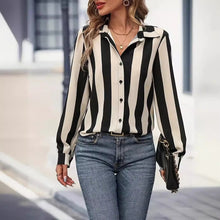 Load image into Gallery viewer, New Striped Colorful Women&#39;s Cardigan Top