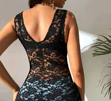 Load image into Gallery viewer, European And American Women&#39;s Wear Black Sexy Lace Top