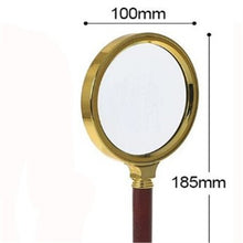 Load image into Gallery viewer, 70/80/90/100mm Handheld 10X Magnifier Magnifying Glass Loupe Reading Jewelry Elderly Reading Microscope Portable Eye Loupe Glass