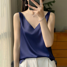 Load image into Gallery viewer, Sling Vest Inner Match Satin Silky Base Loose Sleeveless Top