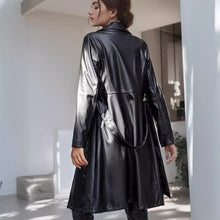 Load image into Gallery viewer, Women&#39;s Wear Long One Button Turn-down Collar Coat