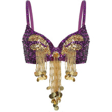 Load image into Gallery viewer, Belly Dance Bra Costume Dancing Dress