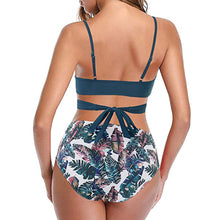 Load image into Gallery viewer, Women Sexy Soild Print Bikini Set Push Up Bathing Swimwear
