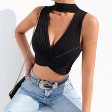 Load image into Gallery viewer, Tank Tops Tees Sleeveless Short Tee Shirt High Set Party