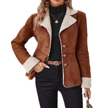 Load image into Gallery viewer, Casual Fashion Cold-proof Warm Fur Integrated Lapel Pocket Jacket