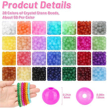 Load image into Gallery viewer, 50pcs/lot 8mm Glass Beads Beautiful Multicolor Beads Handmade Diy Bracelet Necklace Bracelet Jewelry Handmade Beads Accessories Wholesale