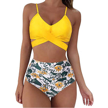 Load image into Gallery viewer, Women Sexy Soild Print Bikini Set Push Up Bathing Swimwear