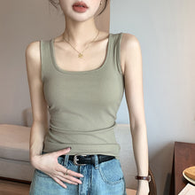 Load image into Gallery viewer, Spring And Summer New Wide Shoulder Vest For Women Big U-neck
