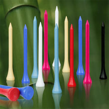 Load image into Gallery viewer, 20pcs Golf Tees Durable Bamboo Tees Friendly Biodegradable Material Reduce Friction Side Spin More Stable