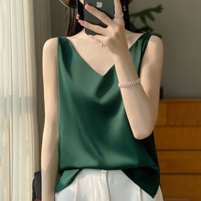 Load image into Gallery viewer, Sling Vest Inner Match Satin Silky Base Loose Sleeveless Top