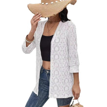 Load image into Gallery viewer, Elegant Lace Stitching Lace Cardigan Shawl