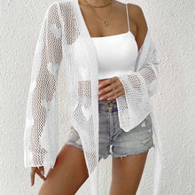 Load image into Gallery viewer, Cardigan Women&#39;s Clothes Lace-up Bow Bell Sleeve