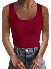 Load image into Gallery viewer, Elastic Slim-fit Basic Vest Women&#39;s Top