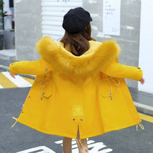 Load image into Gallery viewer, Middle And Large Children&#39;s Cotton Coats In The Long Style With Velvet Liner