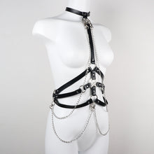 Load image into Gallery viewer, PU Material Chain Adjustable Leather Strap Binding Garment