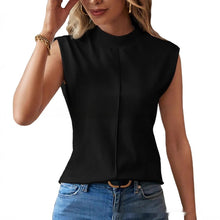 Load image into Gallery viewer, Solid Color Sleeveless Round Neck Vest Top