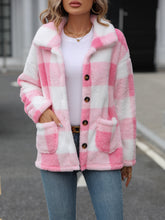 Load image into Gallery viewer, European And American Fashion Autumn And Winter Women&#39;s Lapel Long Sleeve Mid-length Plaid