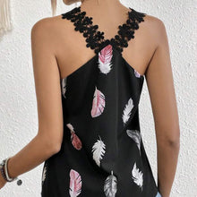 Load image into Gallery viewer, Women&#39;s Printed Feather Pattern Design V-neck Fashionable Slimming Camisole Vest