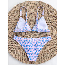 Load image into Gallery viewer, Split Printed Swimwear For Women With Sexy Chest Pads
