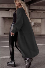 Load image into Gallery viewer, Loose Knitted Cardigan Pocket Long Lantern Sleeve Sweater