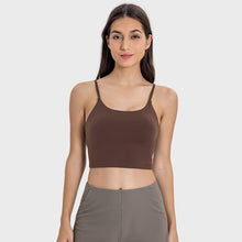 Load image into Gallery viewer, Yoga Jacket Women&#39;s Sports Underwear With Chest Pad Thin Belt Beauty Back