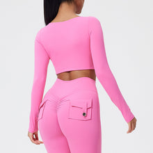 Load image into Gallery viewer, Fold Movement Underwear Long Sleeve Detachable Beauty Back