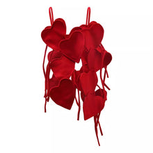 Load image into Gallery viewer, Heart-shaped Multi-part Hollow-out Irregular Spaghetti-strap Vest