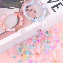 Load image into Gallery viewer, 50pcs/lot 8mm Glass Beads Beautiful Multicolor Beads Handmade Diy Bracelet Necklace Bracelet Jewelry Handmade Beads Accessories Wholesale