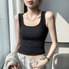 Load image into Gallery viewer, Spring And Summer New Wide Shoulder Vest For Women Big U-neck