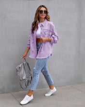 Load image into Gallery viewer, Fashion Ripped Shirt Jacket Female Autumn And Spring Casual Tops Womens Clothing