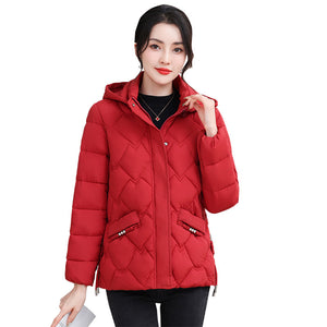 Fashion Plus Size Thermal Cotton Coat Temperament Thickening Cotton-padded Coat